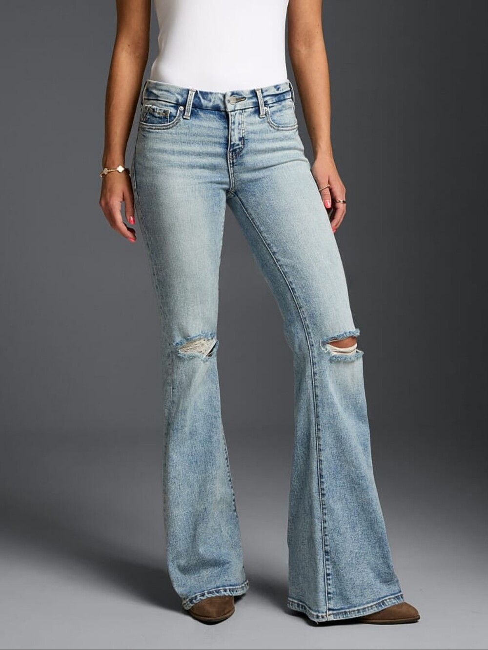 Buckle Black Fit 53 Mid Rise Flare Jeans Sz 31 x32  Ripped Flare BBW3905